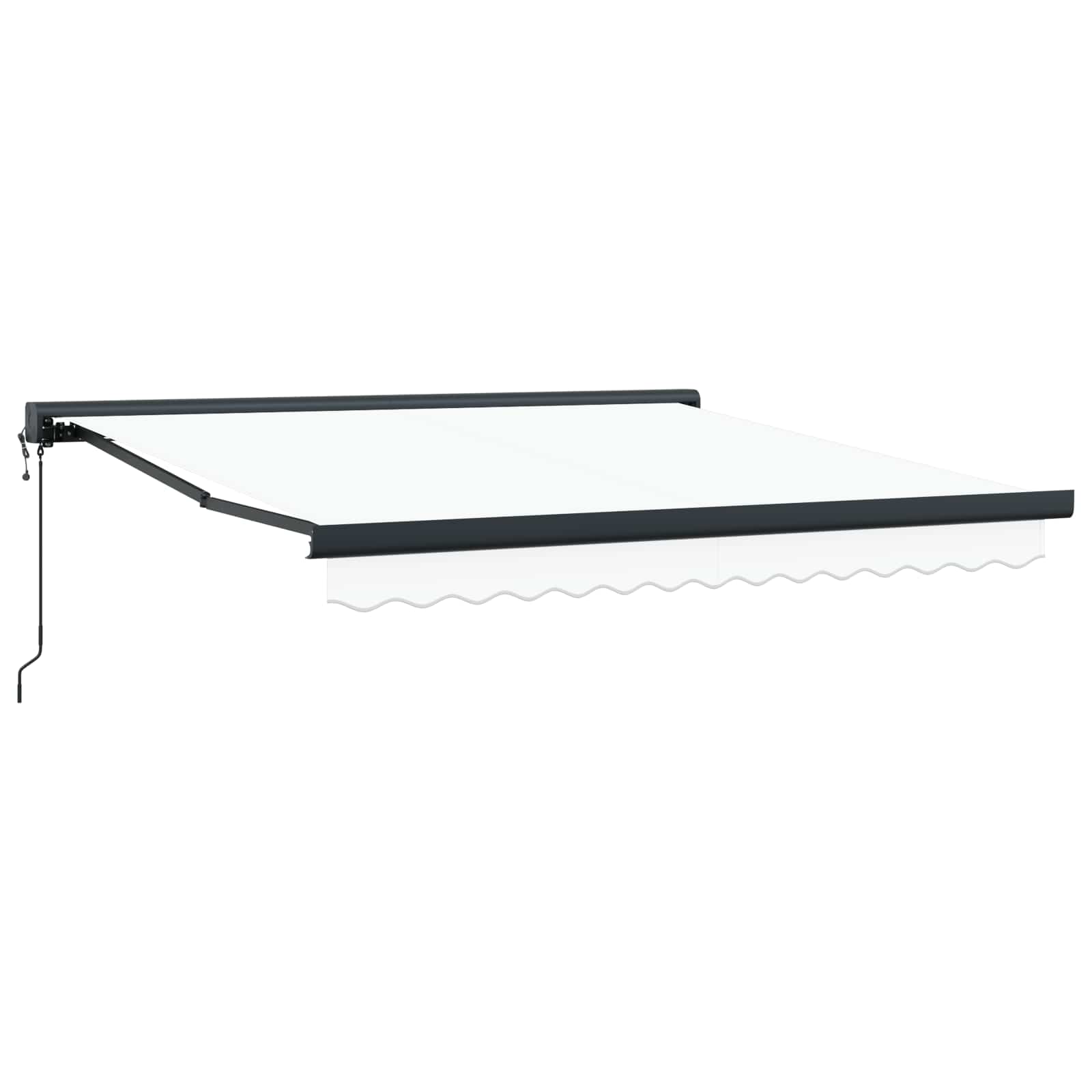 Tenda retrattile Bianco 350 x 250 x 165 cm Tessuto e Metallo | homemem39