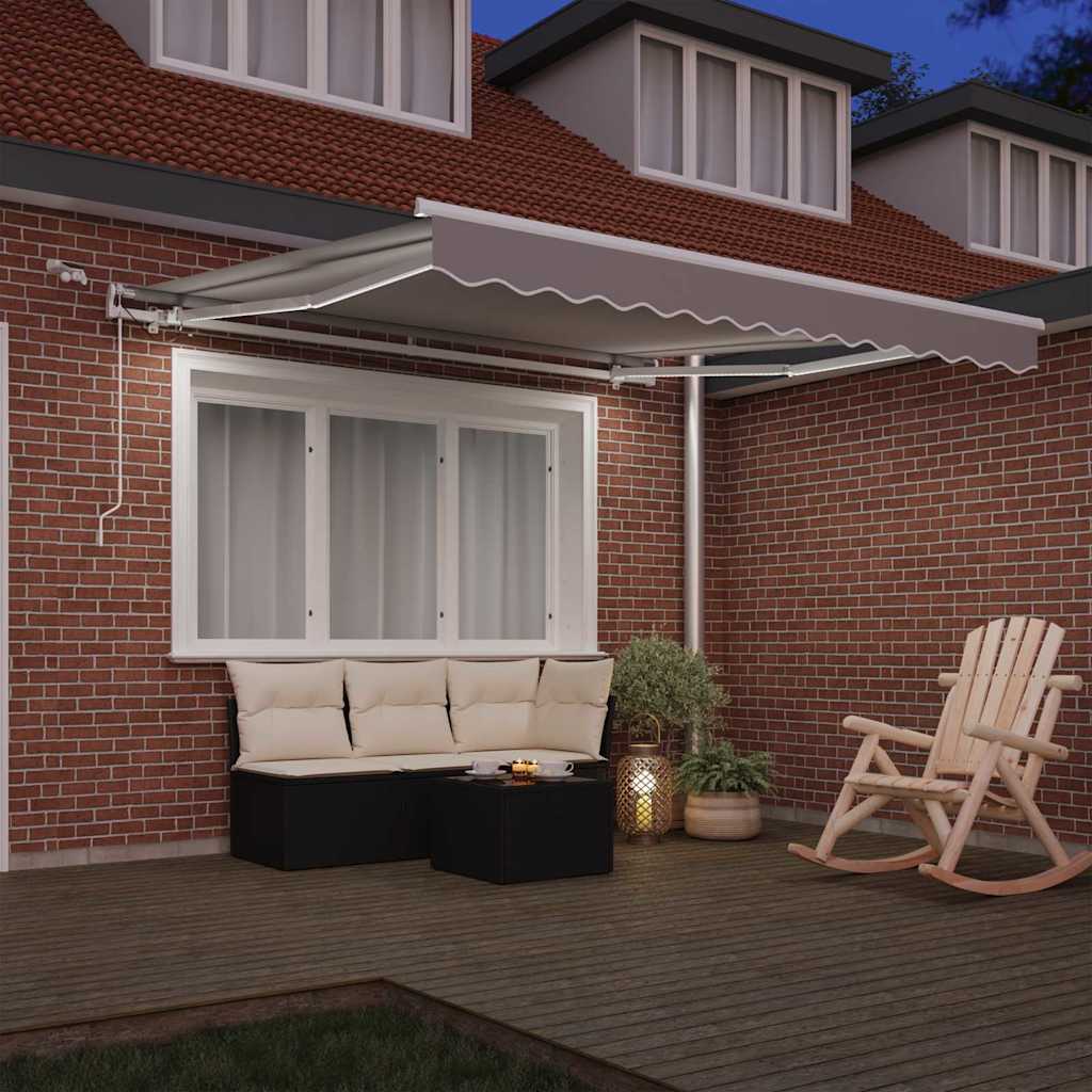 Tenda retrattile Grigio Chiaro 350 x 250 cm Poliestere | homemem39