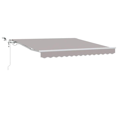 Tenda retrattile Grigio Chiaro 350 x 250 cm Poliestere | homemem39