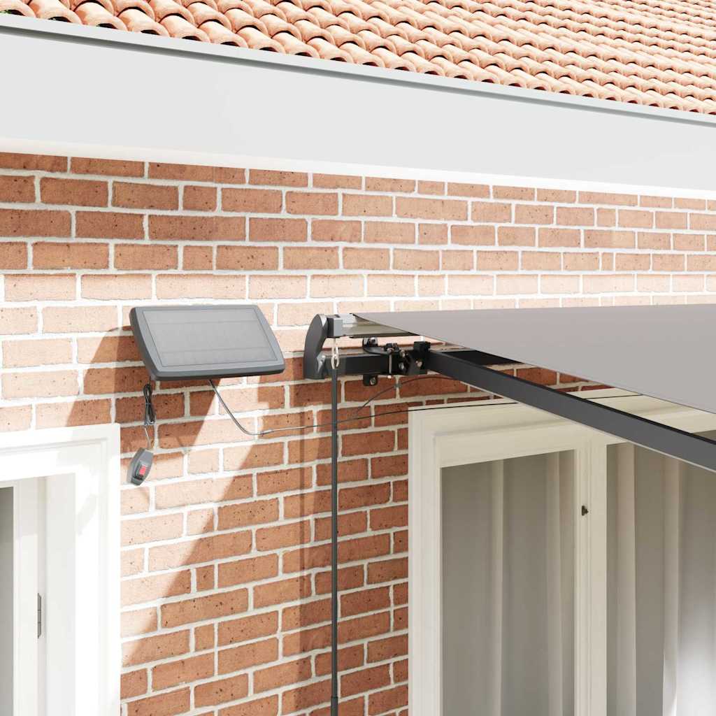 Tenda Retrattile Grigio chiaro 350 x 250 cm Tessuto - homemem39