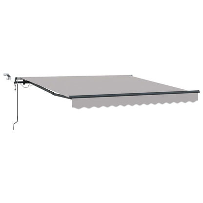 Tenda retrattile Grigio Chiaro 350 x 250 cm Poliestere | homemem39