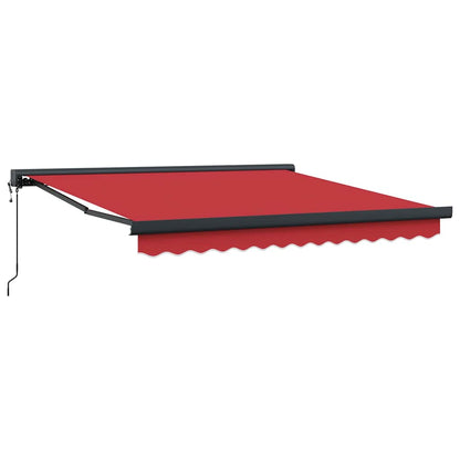 Tenda Retrattile Rosso 350 x 250 cm Tessuto, Metallo - homemem39