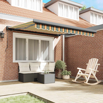 Tenda retrattile Multicolore 350 x 250 cm Tela e Alluminio | homemem39