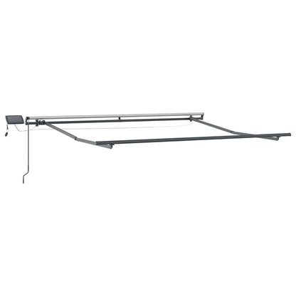 Tenda Retrattile Verde e bianco 350 x 250 cm Tessuto | homemem39