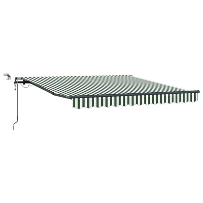 Tessuto per Tenda con Verde e Bianco 350 x 250 cm Poliestere | homemem39