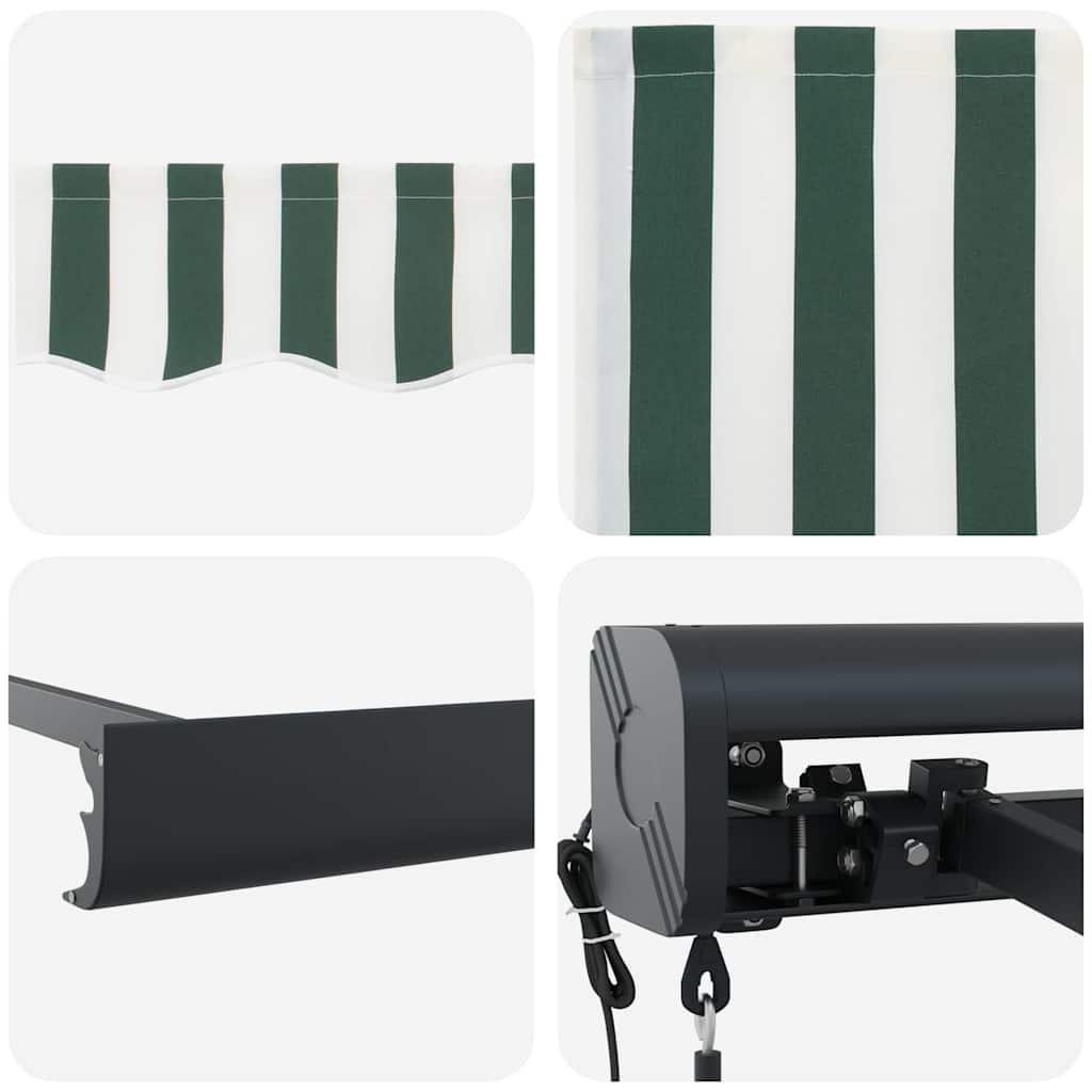 Tenda da Sole Verde e Bianco 350 x 250 x 165 cm | homemem39