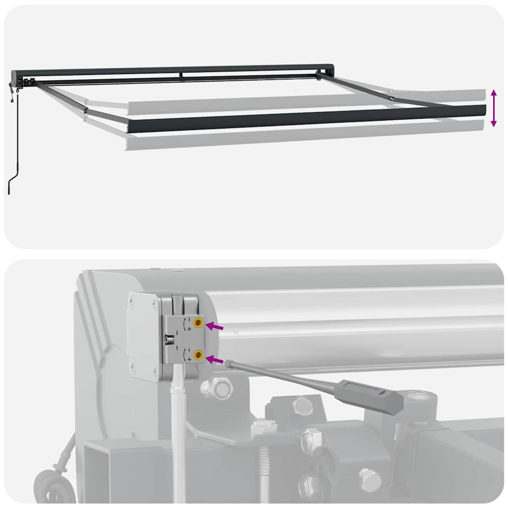 Tenda da Sole Verde e Bianco 350 x 250 x 165 cm | homemem39
