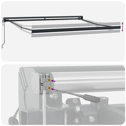 Tenda da Sole Verde e Bianco 350 x 250 x 165 cm | homemem39