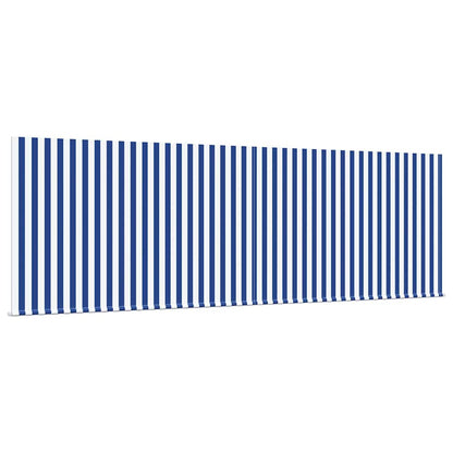 Tenda Retrattile Blu e Bianco 400 × 300 cm | homemem39