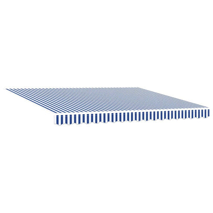 Tenda Retrattile Blu e Bianco 400 × 300 cm | homemem39