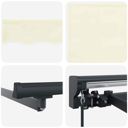 Tenda Retrattile Crema 400x300 cm Tessuto