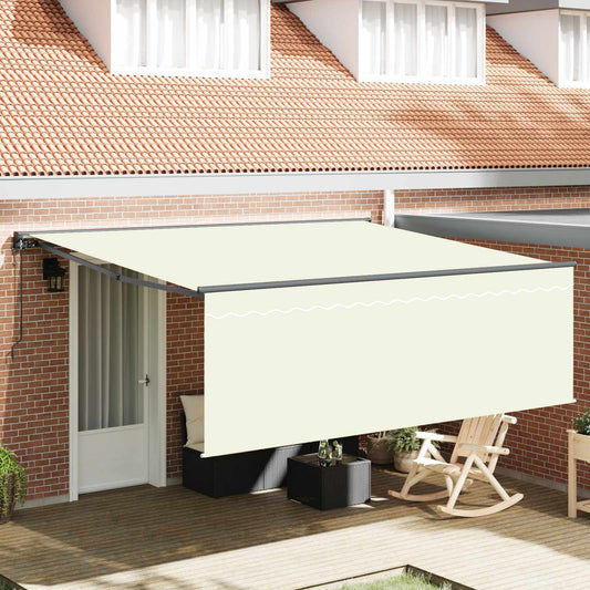 Tenda Retrattile Crema 400 × 300 cm Poliestere e Alluminio | homemem39