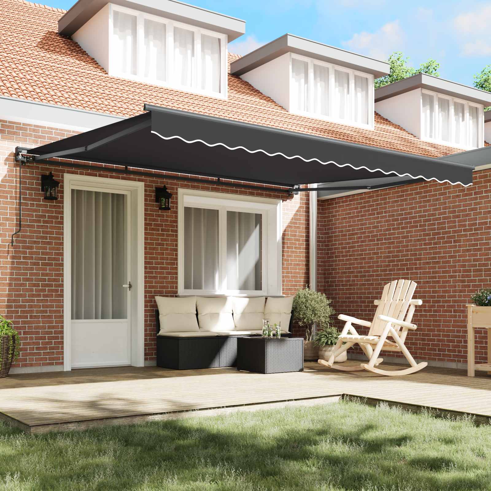 Struttura della tenda Antracite 400 × 300 cm | homemem39