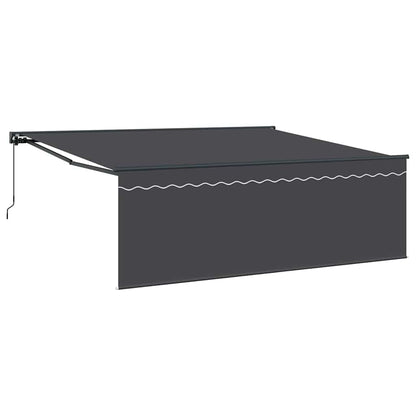 Tenda Retrattile Antracite 400 × 300 cm Poliestere e Alluminio