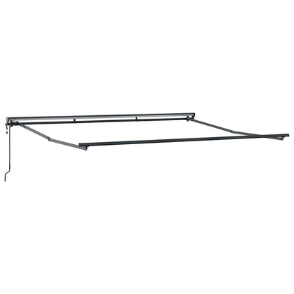 Tenda Retrattile Antracite 400 × 300 cm Poliestere e Alluminio