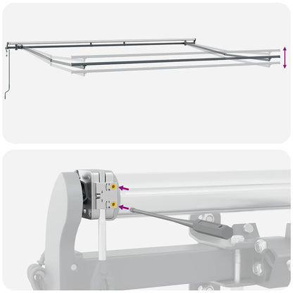 Tenda Retrattile arancione e marrone 400 × 300 cm | homemem39