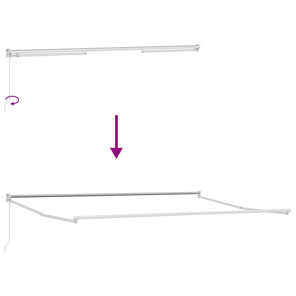 Tenda Retrattile Arancione e Marrone 400 × 300 cm | homemem39