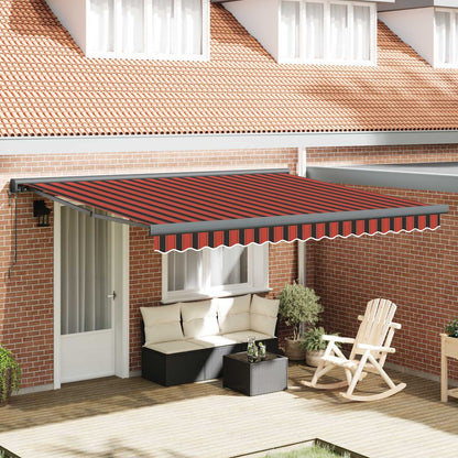 Tenda retrattile Arancione e Marrone 400 x 300 x 165 cm