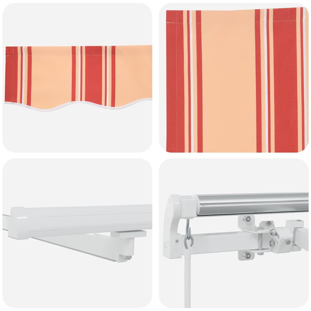 Tenda Retrattile con giallo e arancione 400 ×300 cm Tessuto - homemem39