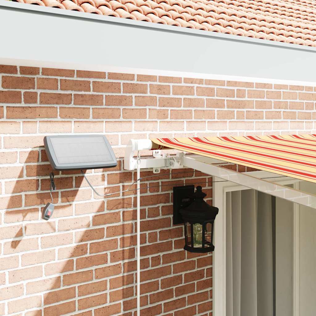 Tenda Retrattile con giallo e arancione 400 ×300 cm Tessuto - homemem39