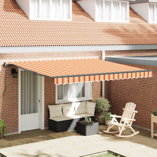 Tenda retrattile Giallo e Arancione 400 × 300 cm | homemem39