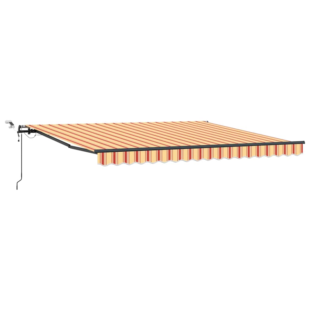 Tenda Retrattile con giallo e arancione 400 × 300 cm Tessuto - homemem39