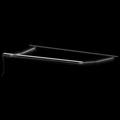 Tenda Retrattile con Rosso e bianco 400 × 300 cm Tessuto - homemem39