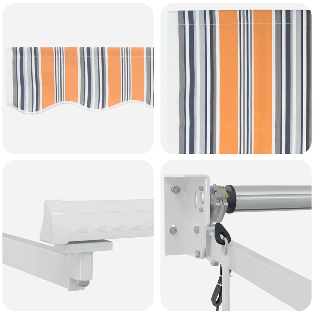 Tenda retrattile Multicolore 400 × 300 cm Poliestere e Metallo | homemem39