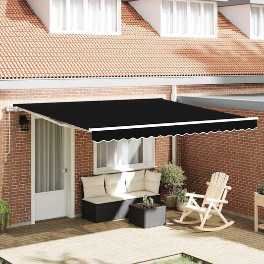 Tenda Retrattile 400 × 300 cm Nero - homemem39