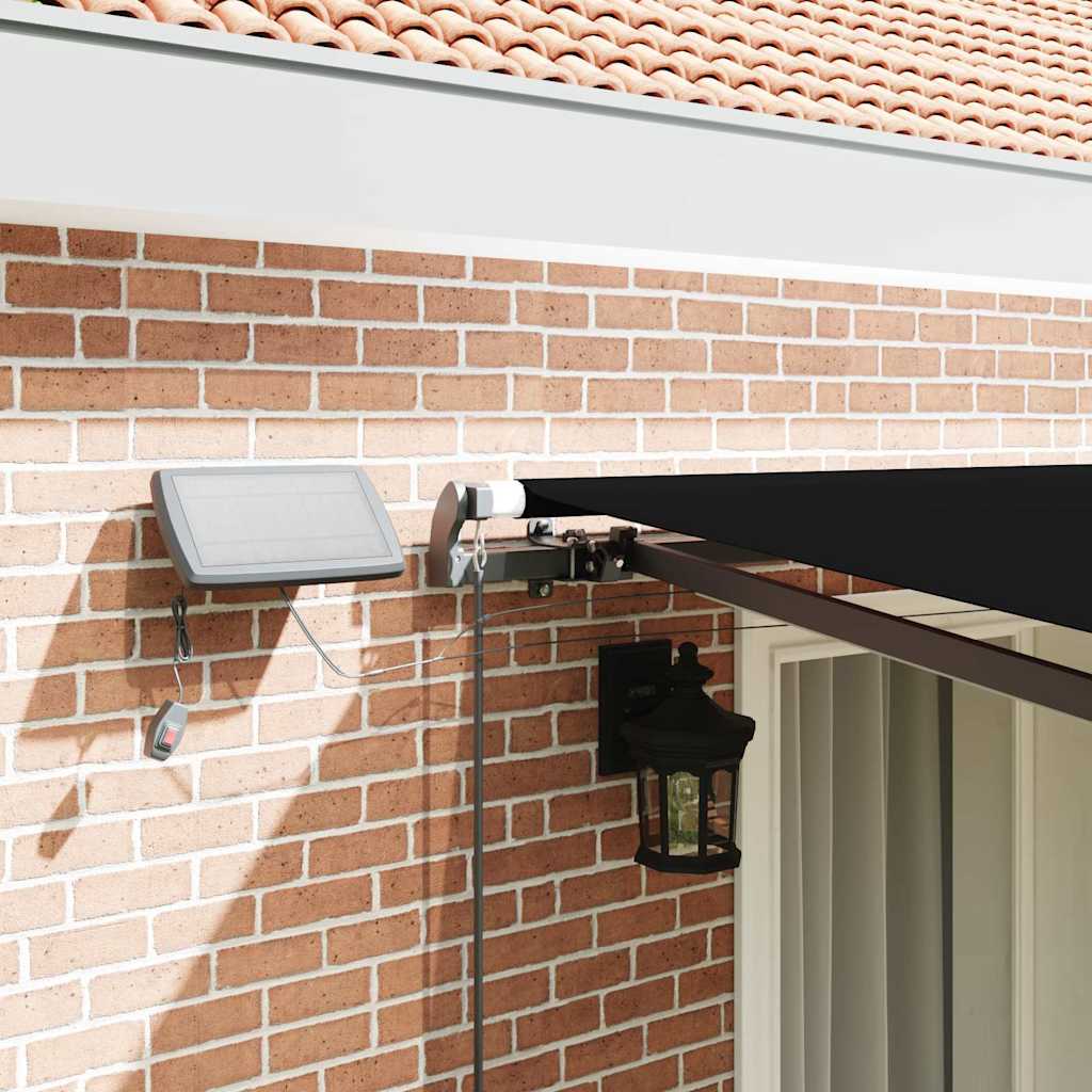 Tenda Retrattile Nero 400 ×300 cm Tessuto - homemem39