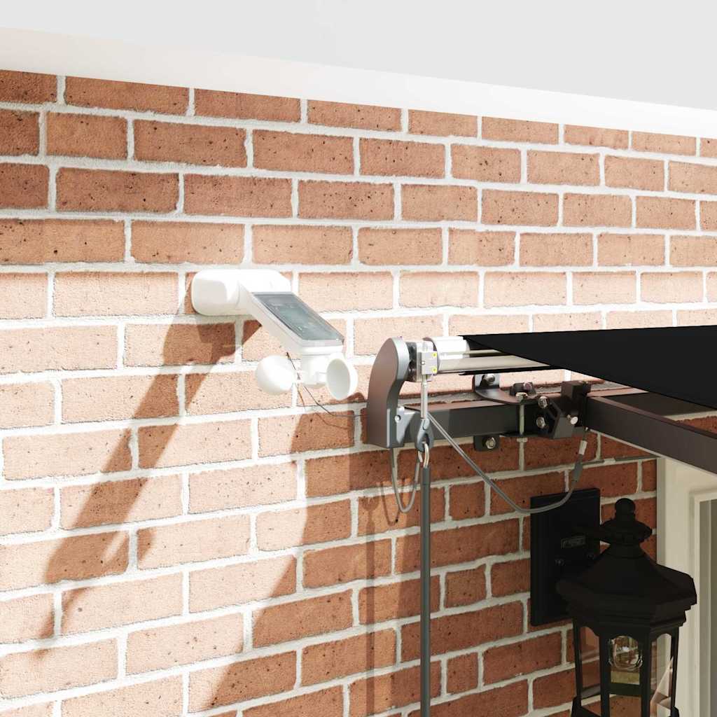 Tenda Retrattile con Nero 400 × 300 cm Tessuto - homemem39