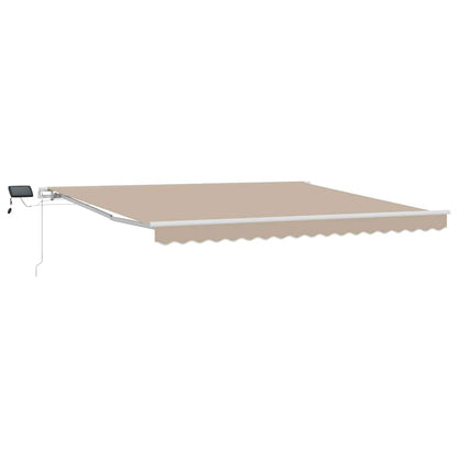 Tenda Retrattile con Beige 400 ×300 cm Tessuto - homemem39