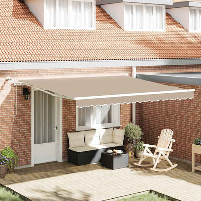 Tenda retrattile Beige 400 × 300 cm Poliestere | homemem39