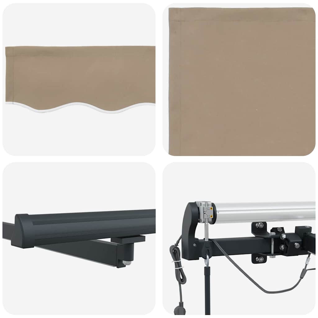 Tenda Retrattile con Beige 400 × 300 cm Tessuto - homemem39
