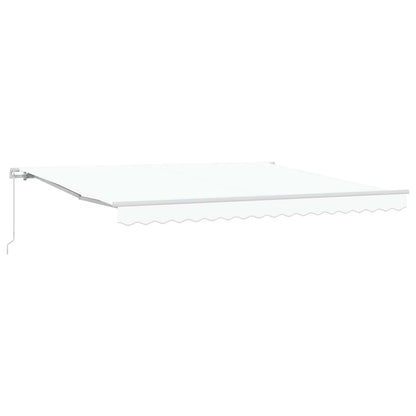 Tenda retrattile Bianco 400 × 300 cm Poliestere e Alluminio | homemem39