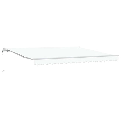 Tenda Retrattile Bianco 400 × 300 cm Tessuto