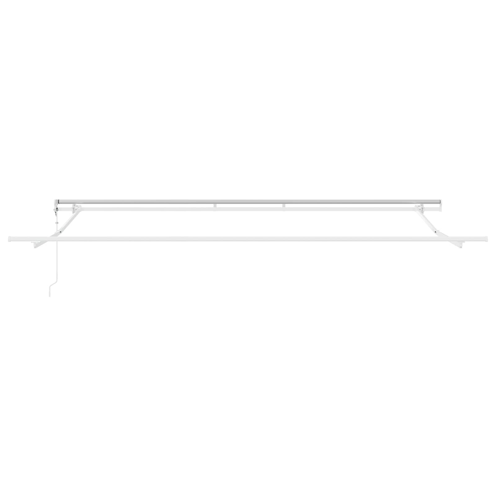 Tenda retrattile Bianco 400 × 300 cm Tessuto e Alluminio | homemem39