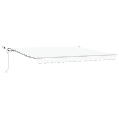 Tenda retrattile Bianco 400 × 300 cm Poliestere | homemem39