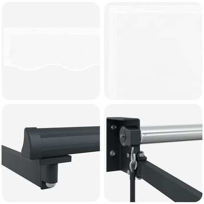 Tenda Retrattile Bianco 400 × 300 cm Poliestere