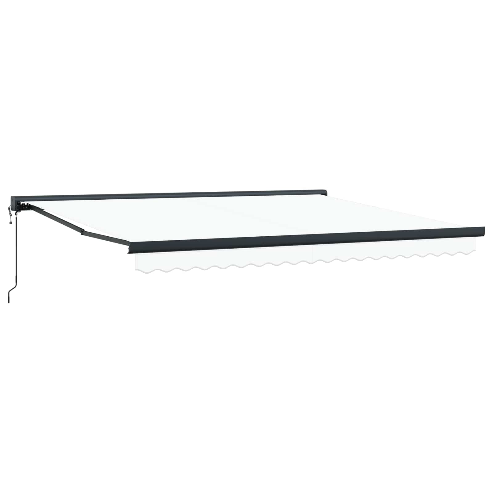 Tenda retrattile Bianco 400 × 300 cm Tessuto e Metallo | homemem39