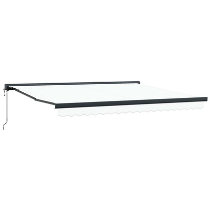 Tenda da Sole Bianco 400 x 300 x 165 cm Poliestere e Alluminio