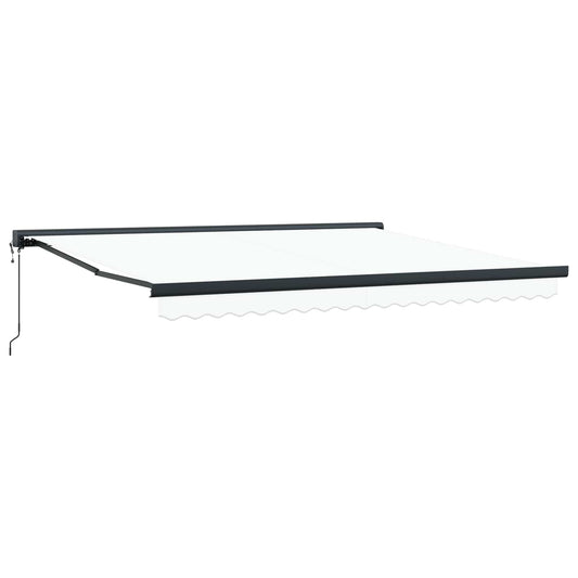 Tenda da Sole Bianco 400 x 300 x 165 cm Poliestere e Alluminio