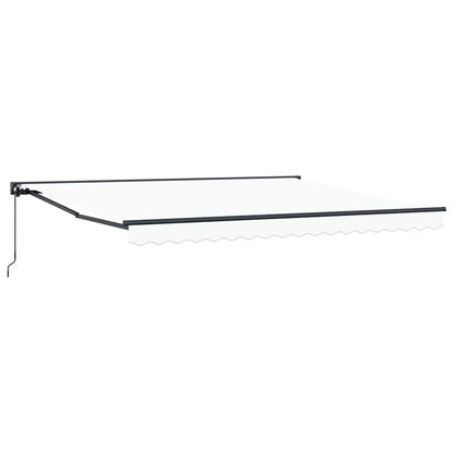 Tenda Retrattile Bianco 400x300 cm Tessuto