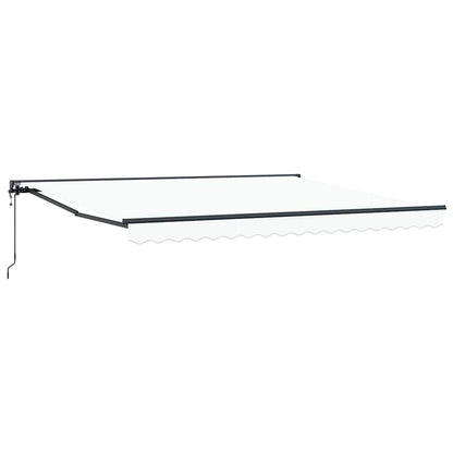 Tenda Retrattile Bianco 400x300 cm Tessuto