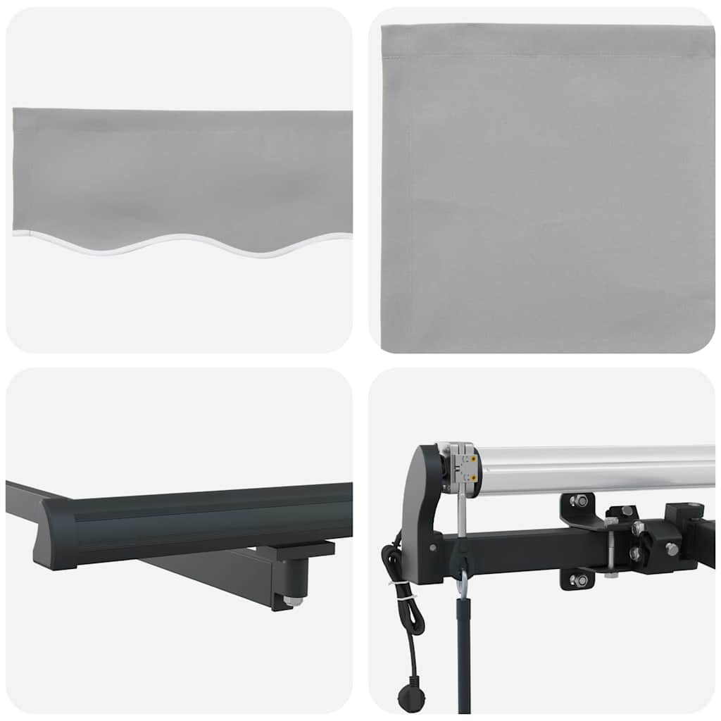 Tenda Retrattile Grigio chiaro 400 ×300 cm Tessuto - homemem39