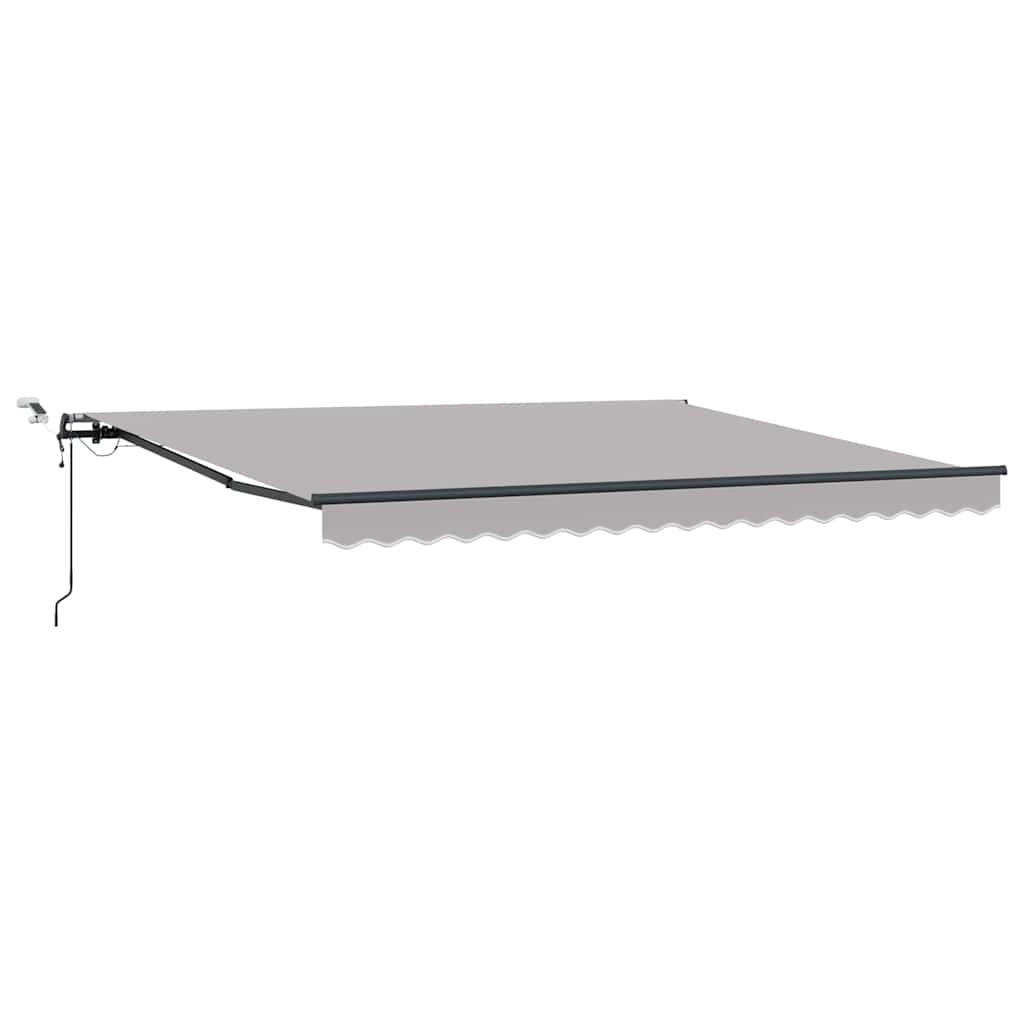 Tenda Retrattile con Grigio chiaro 400 × 300 cm Tessuto - homemem39
