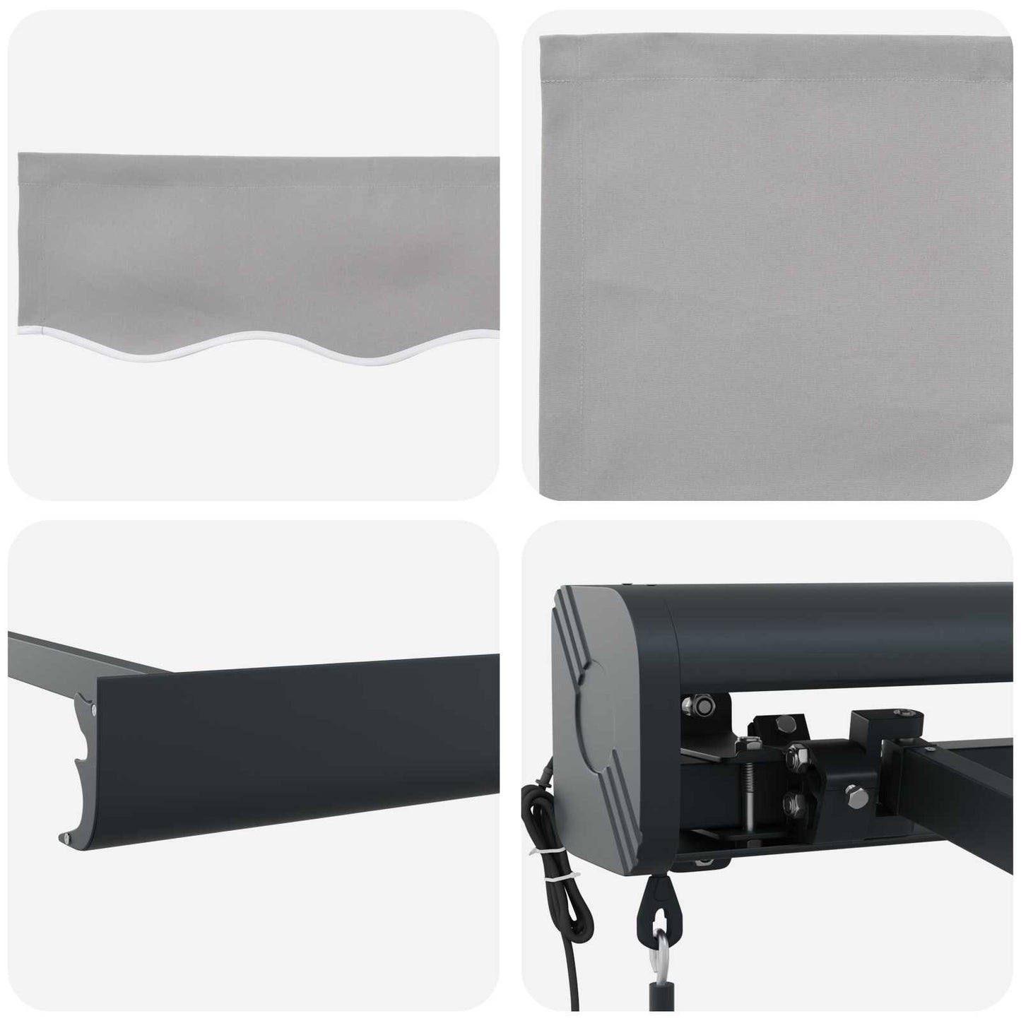 Tenda da Sole Grigio chiaro 400 x 300 x 165 cm