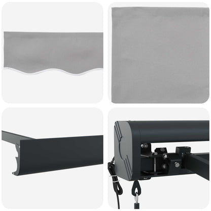 Tenda da Sole Grigio chiaro 400 x 300 x 165 cm