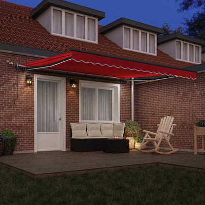 Tenda Retrattile con Rosso 400 × 300 cm Tessuto - homemem39