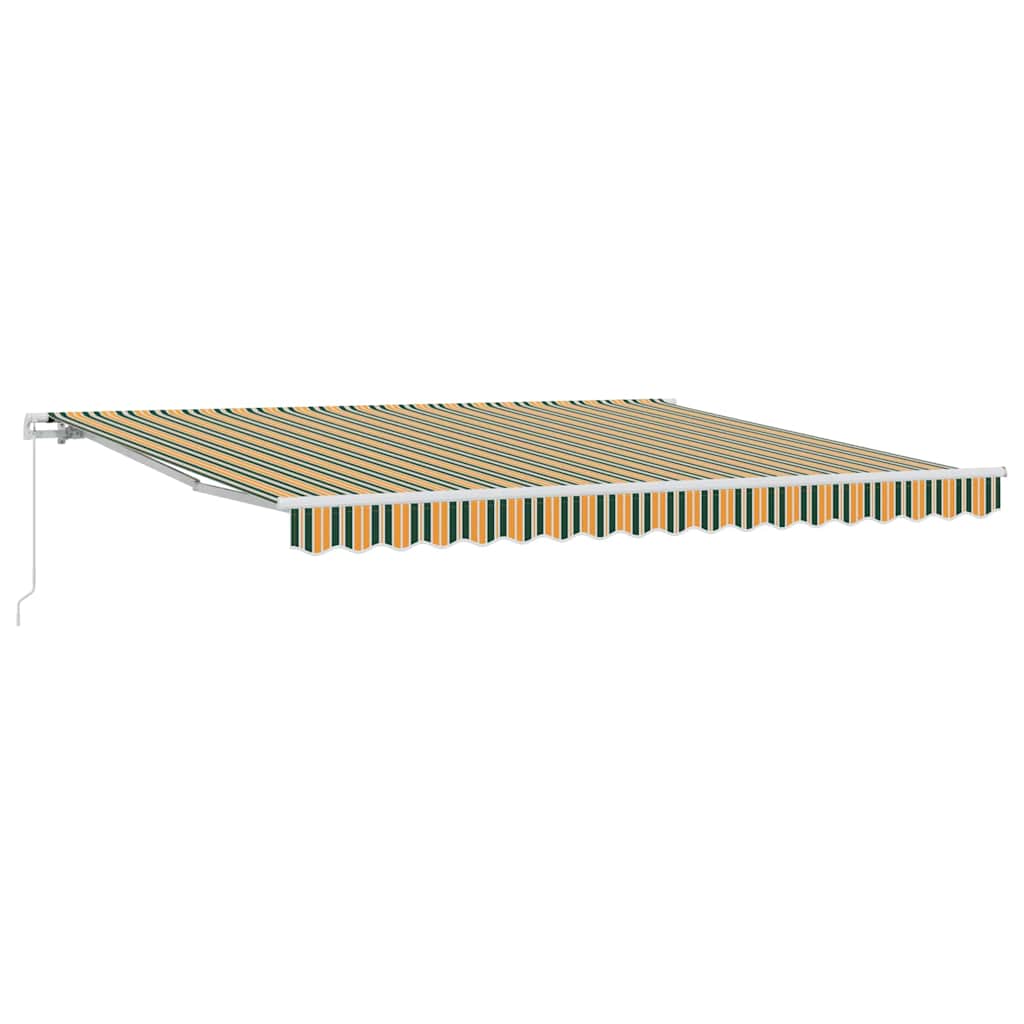 Tenda Retrattile Verde e giallo 400 × 300 cm Poliestere - homemem39